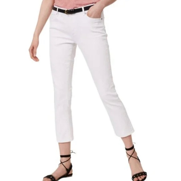 Loft Anne Taylor Modern Kick Crop Jeans Ladies Size 26/2 - Picture 1 of 10